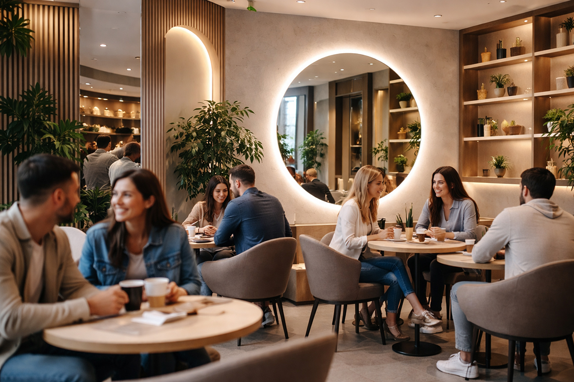 Restorani i kafići: LED ogledala kao dizajnerski element koji gosti fotografišu